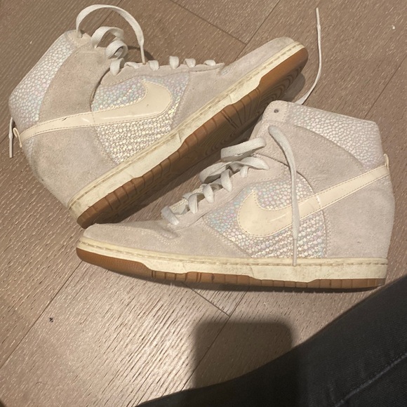 Nike Shoes - Super rare iridescent Nike Dunk Sky Hi Sneaker